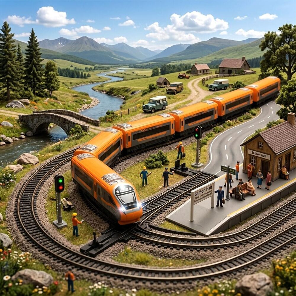 Electric Vande Bharat Saffron