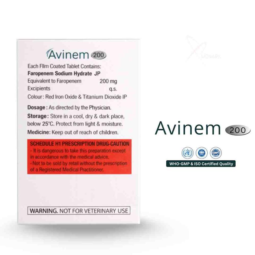 Faropenem Sodium Tablets - Brand Name: Avinem 200