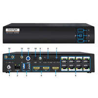 Led Sending Controller Video Processor Colorlight Ax08  Led Player For Led Video Wall Control System - Color: Black