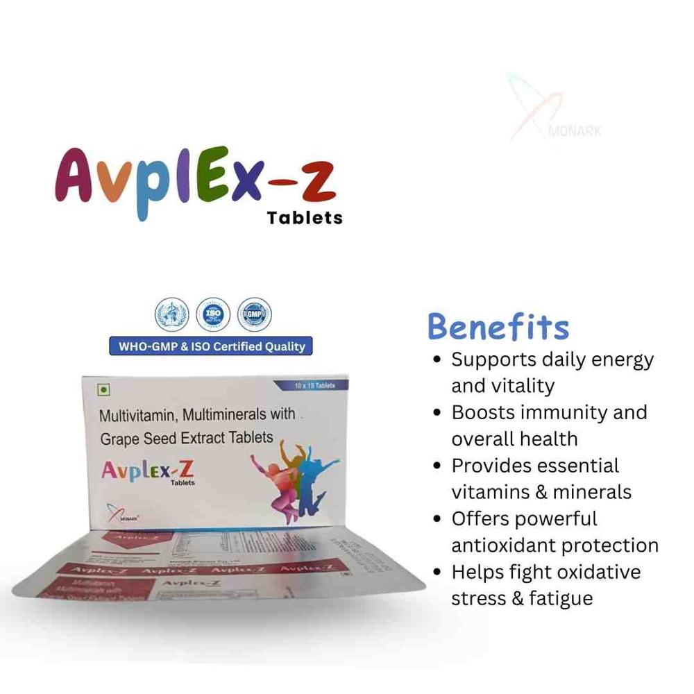 Multivitamin, Multiminerals With Grape Seed Extract Tablets - Brand Name: Avplex-z