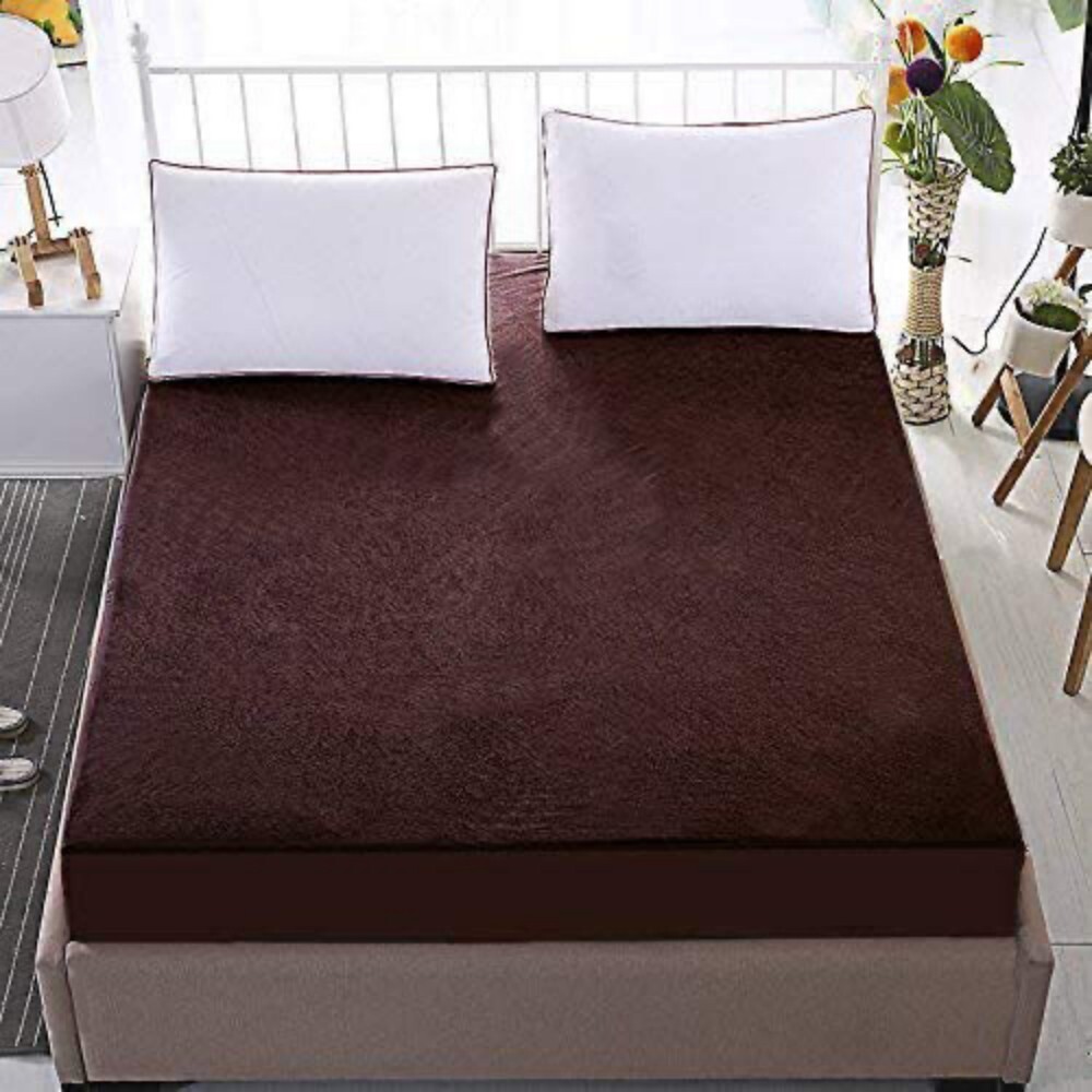 Mattress Protector (Cotton Terry Waterproof Fitted )