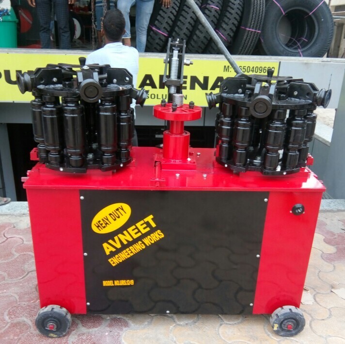 20 Die Rim Straightener Machine - Color: Red With Black Panel