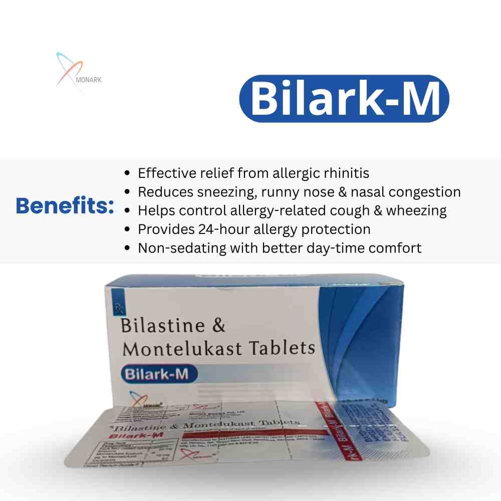 Bilastine And Montelukast Tablets - Brand Name: Bilark-m