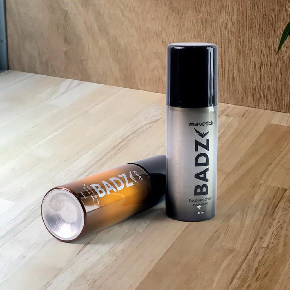 BADZ Premium Deodorant Body Spray for Men (1 Pc / Mixed Fragrance / 45 ML)