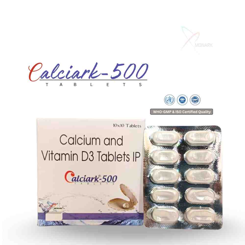 Calcium Carbonate And Vitamin D3 Tablets Ip - Brand Name: Calciark