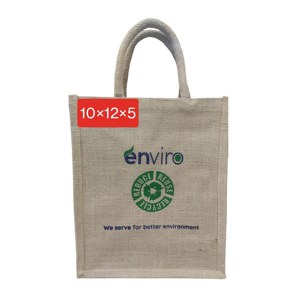 10x12x5 Jute Office Bag