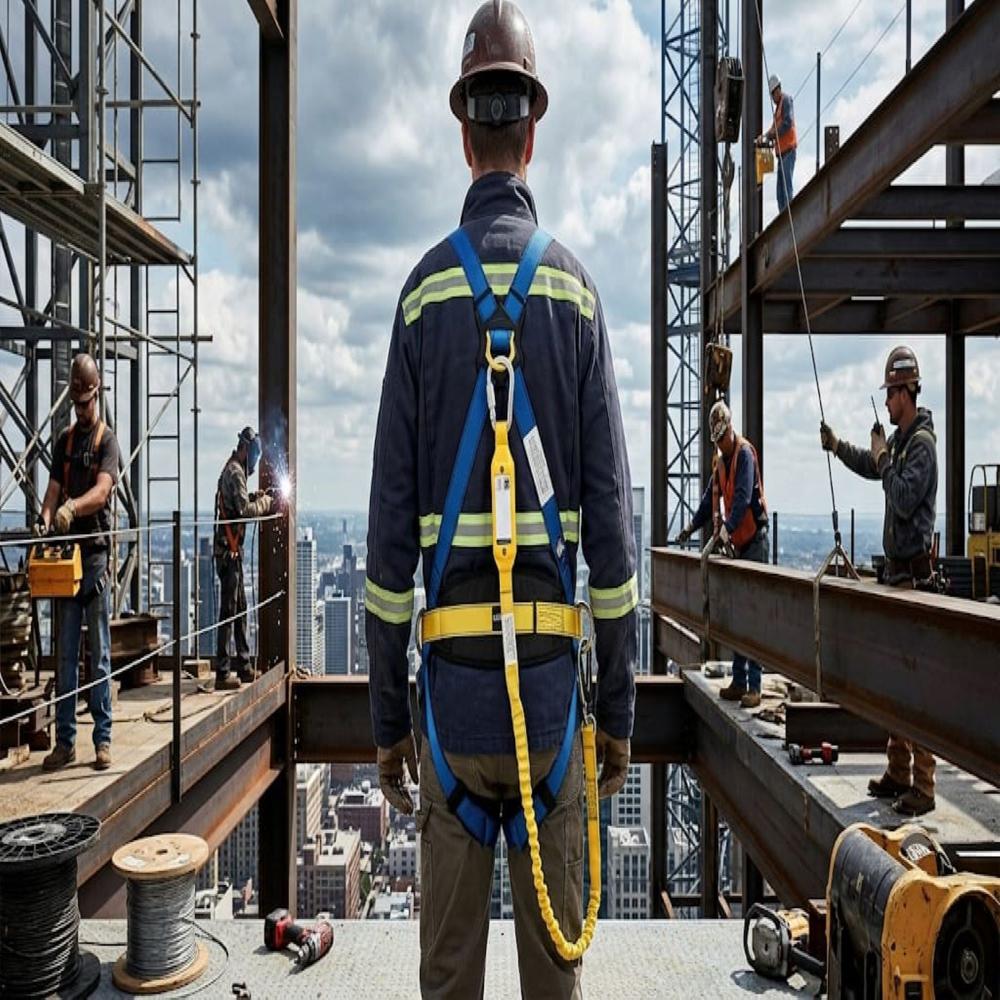 Safety Harness With Ahock Absorber