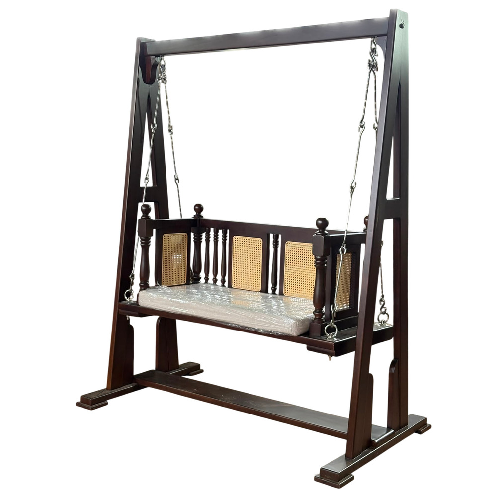 Modern Mahogany Wooden Swing