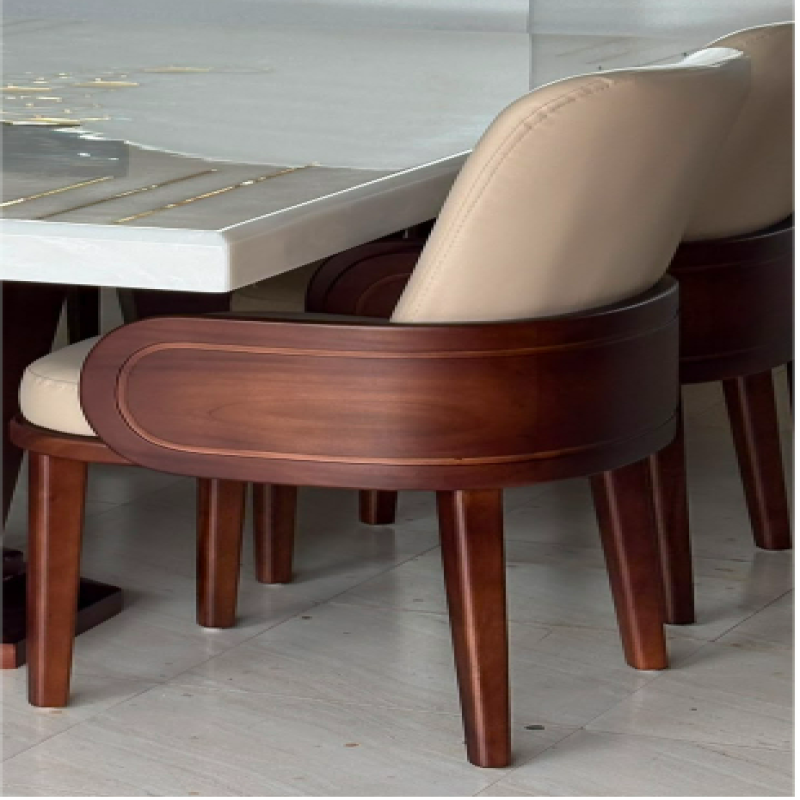 Modern Handmade Wooden Chair - Assembly: No Assembly Required