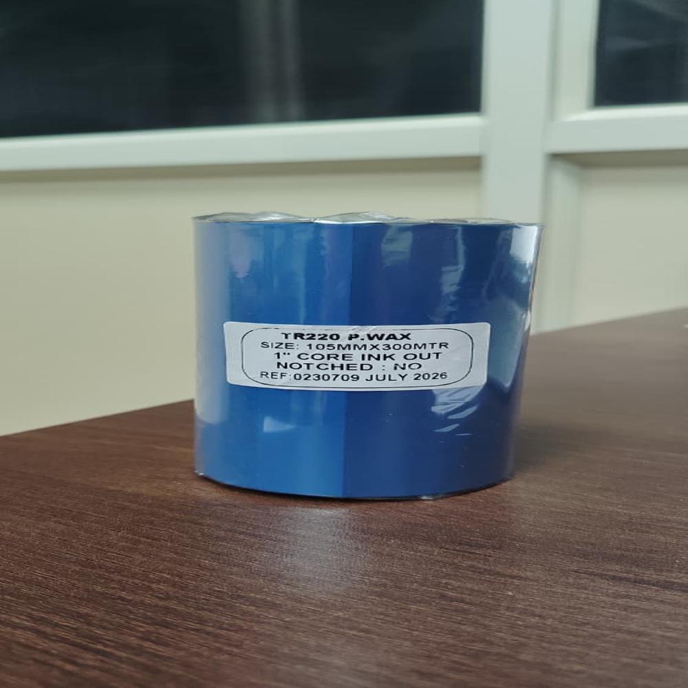 Zebra Wax Ribbon Zebra Printer Ribbon - Color: Black