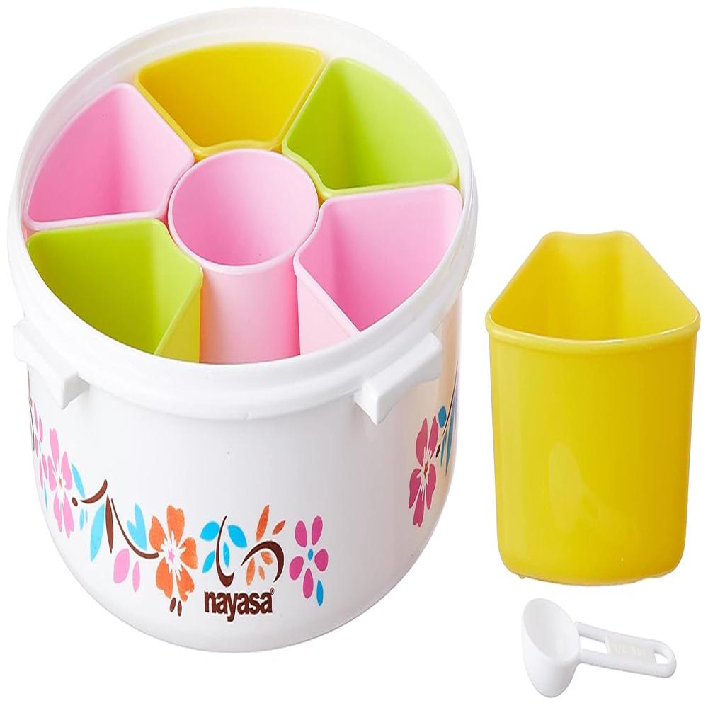 Nayasa Plastic Printed Masala Box