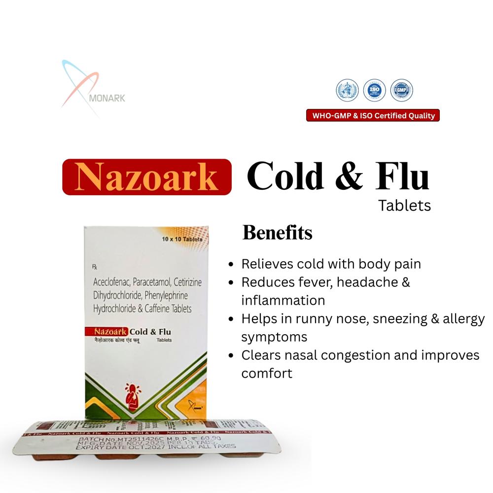 Nazoark-cold & Flu Tablet - Drug Type: General Medicines