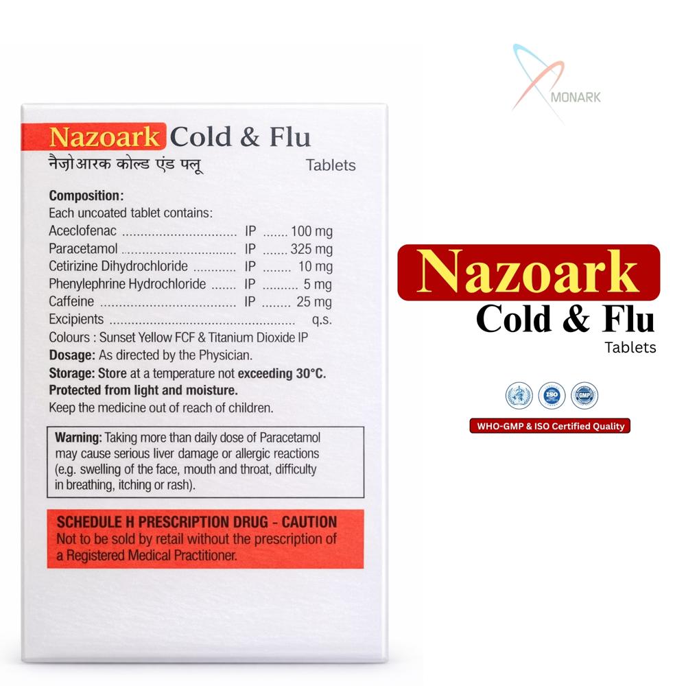 Nazoark-cold & Flu Tablet - Drug Type: General Medicines