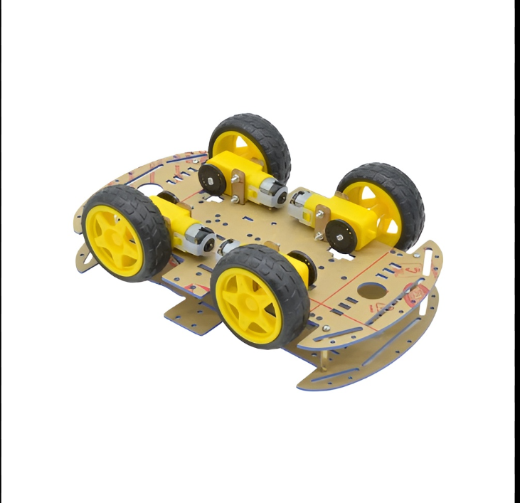 DIY Four Wheel Robotic Double Layer Smart Car Kit Acrylic Chassis Module