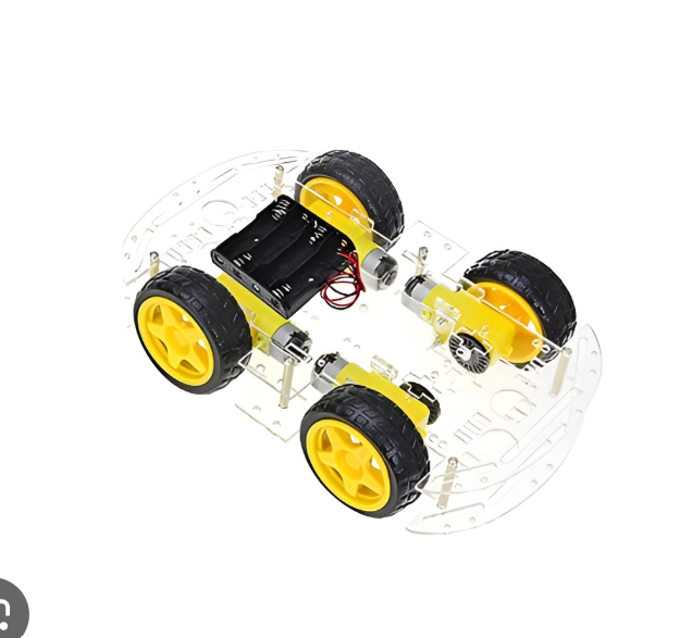 DIY Four Wheel Robotic Double Layer Smart Car Kit Acrylic Chassis Module