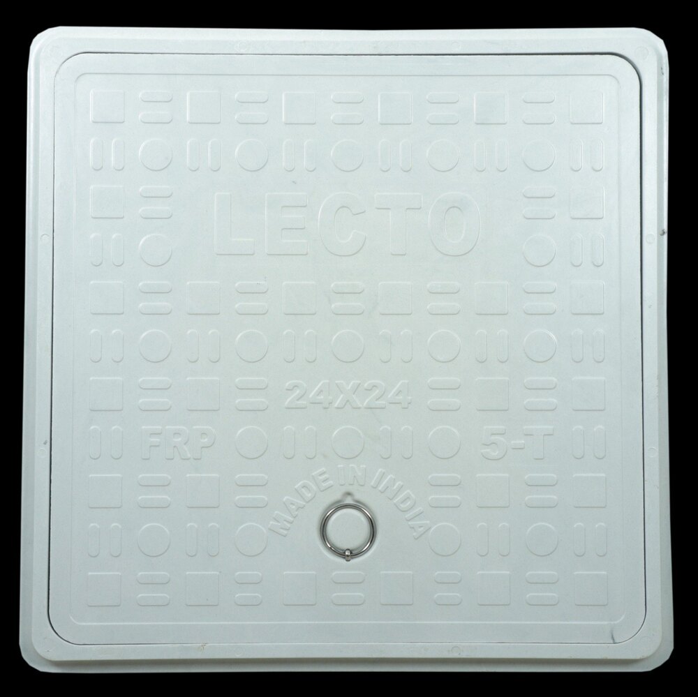 White  Lecto Frp Manhole Cover