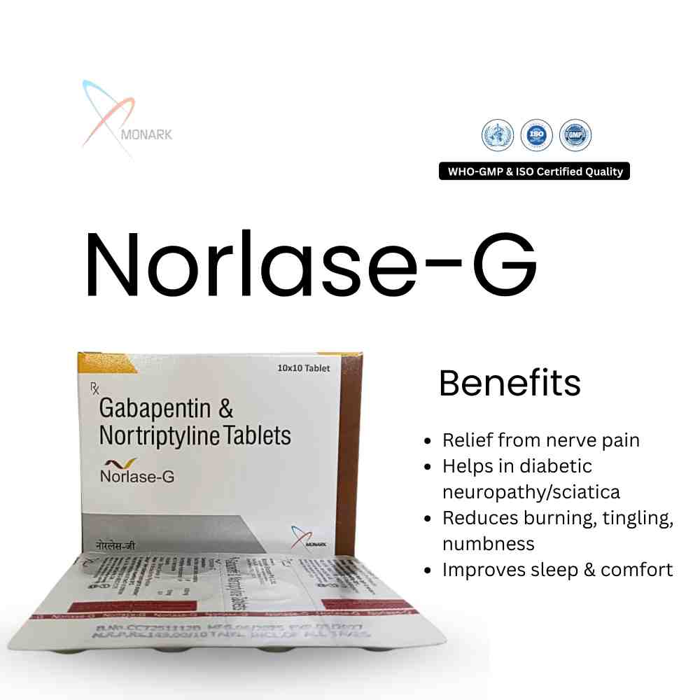 Gabapentin And Nortriptyline Tablets - Brand Name: Norlase-g