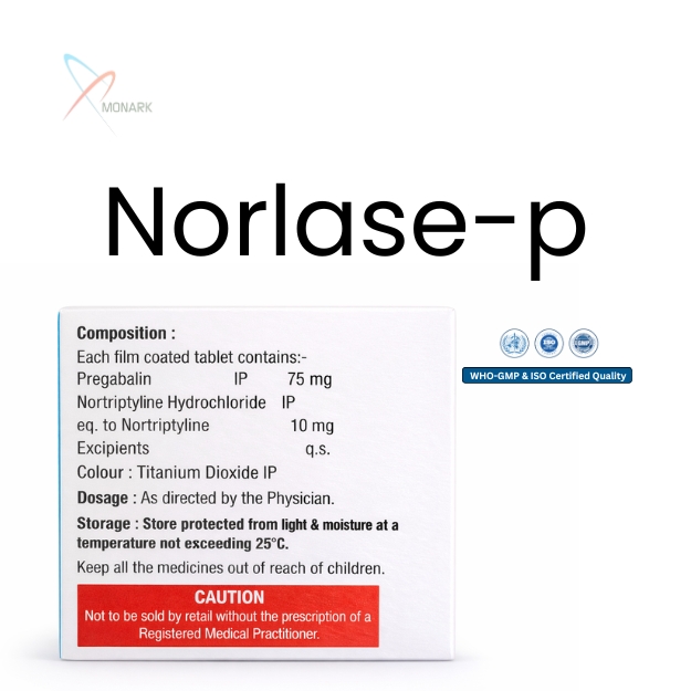 Pregabalin And Nortriptyline Tablets - Brand Name: Norlase-p