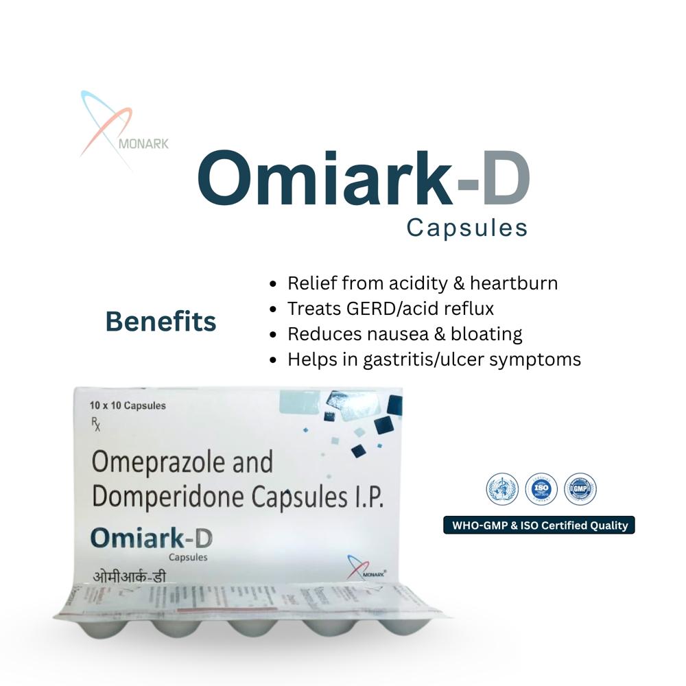 Omeprazole And Domperidone Capsules Ip - Brand Name: Omiark-d