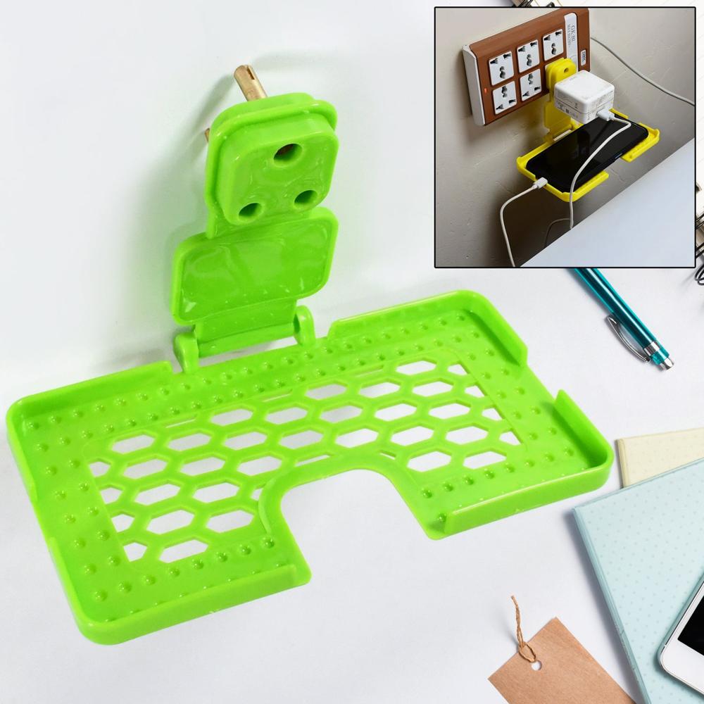 Multi-Purpose Wall Holder Charging Stand for Mobile, Fits in Socket (1 Pc)