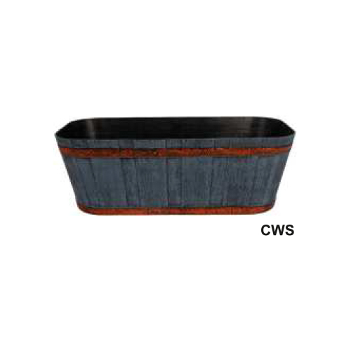 Rectangular Barrel Pot