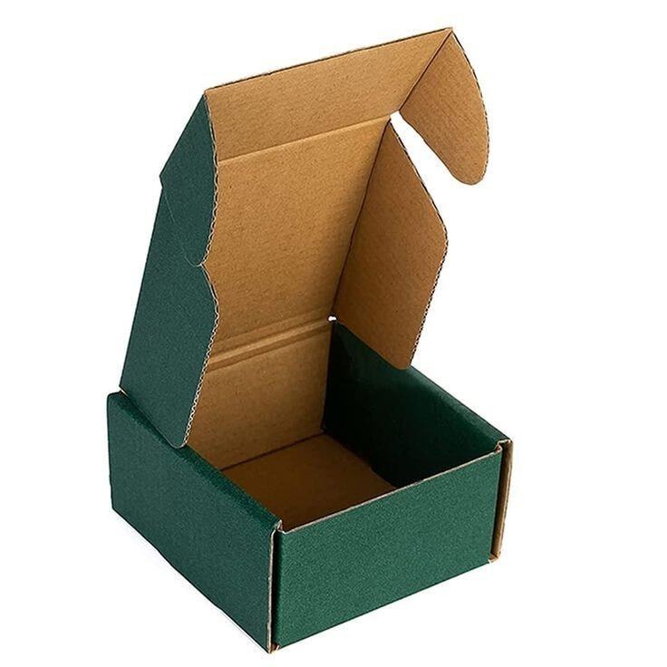 Cardboard Green Die Cut Corrugated Box