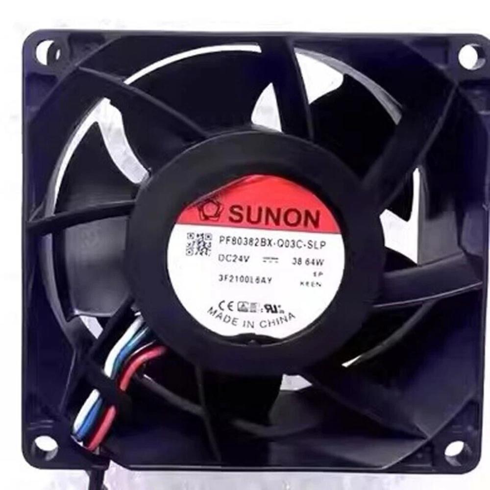 SUNON PF80382BX-Q03C-SLP 24V DC 38.64W 8038mm Ball Bearing Industrial Axial Cooling Fan