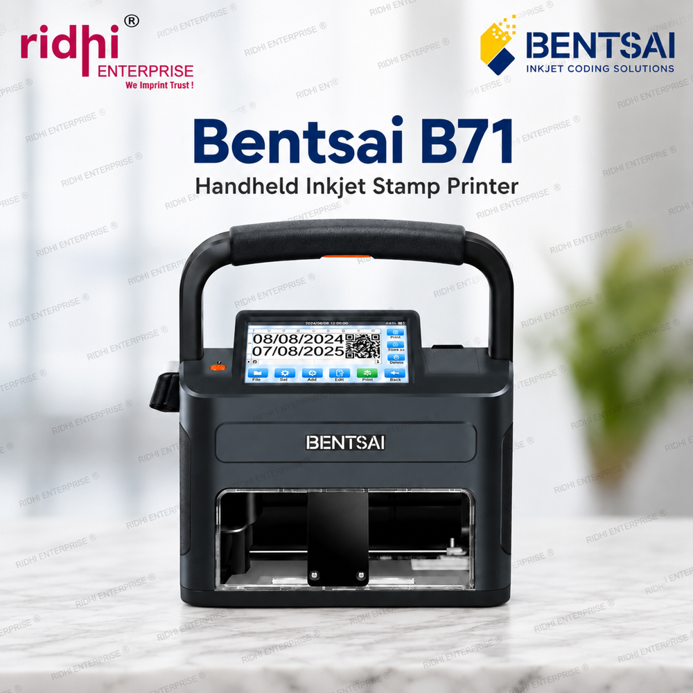 BENTSAI B71S 25.4 mm Handheld Thermal Inkjet Printer for Batch Coding & Marking
