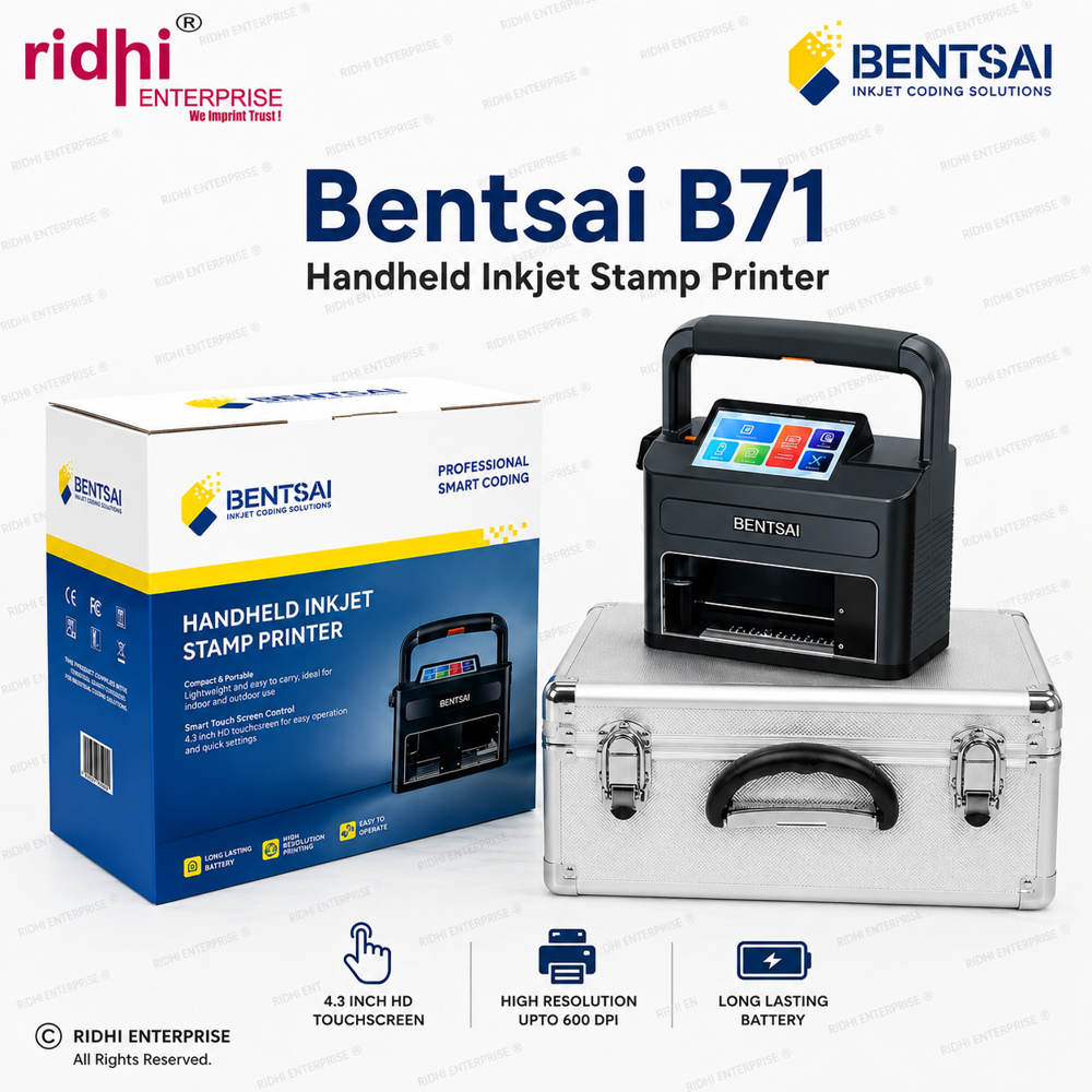 BENTSAI B71S 25.4 mm Handheld Thermal Inkjet Printer for Batch Coding & Marking