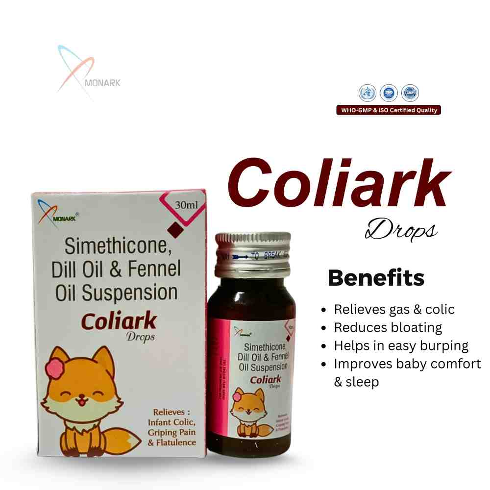 Simethicone Dill Oil And Fennel Oil Suspension - Brand Name: Coliark