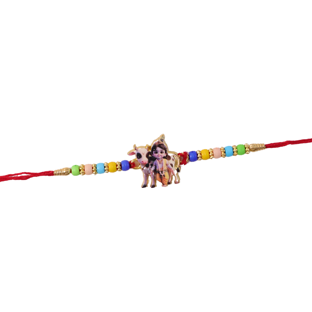 Lord Krishna Rakhi - Divine Blessings & Spiritual Design