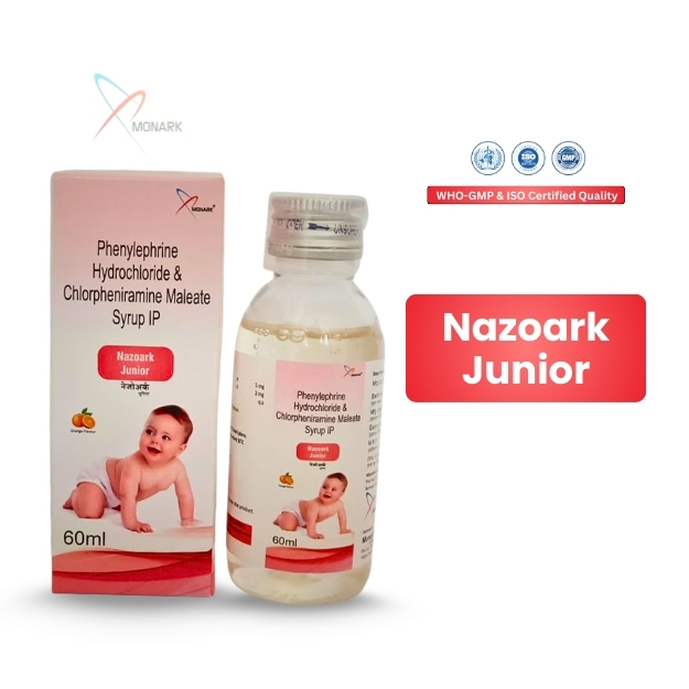 Phenylephrine Hydrochloride And Chlorpheniramine Maleate Syrup - Brand Name: Nazoark-junior