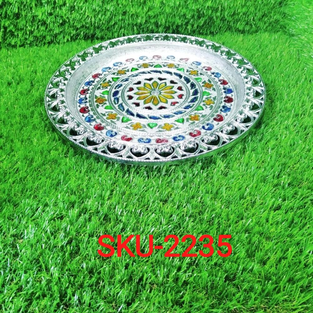 Silver Plated Pooja Thali