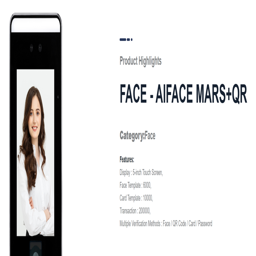 Face - Aiface Mars+qr - Data Capacity: 6