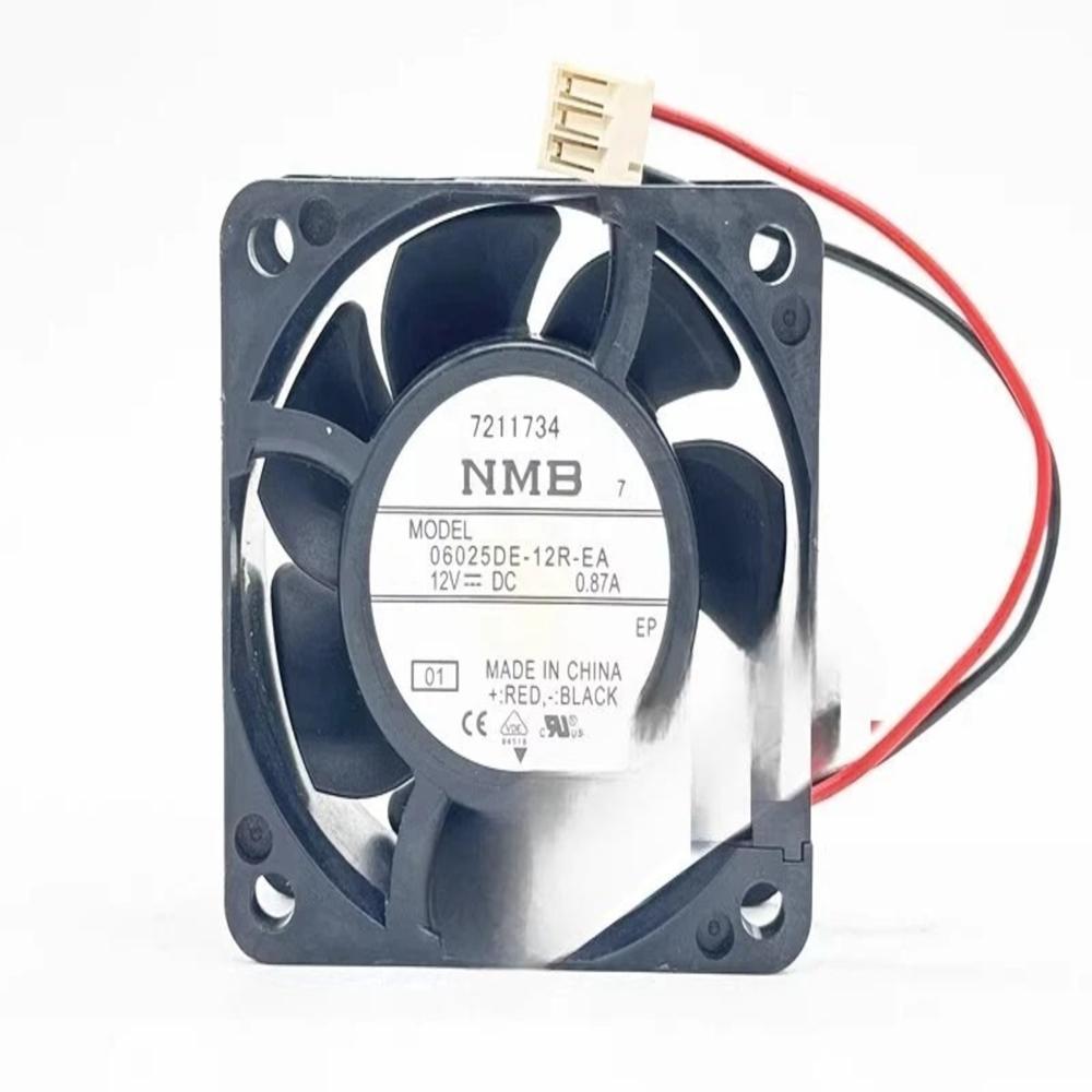 NMB-MAT 06025DE-12R-EA 24V DC 0.87A 6025mm Ball Bearing Industrial Axial Cooling Fan
