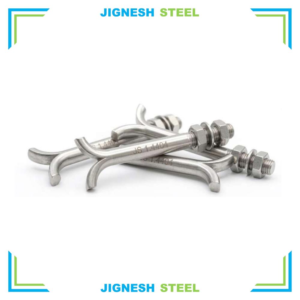 Stainless Steel Din 529 Type C Foundation Bolt - Color: Self Finish