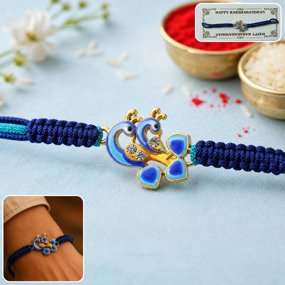 Peacock Rakhi - Elegant, Traditional & Stylish for Brothers