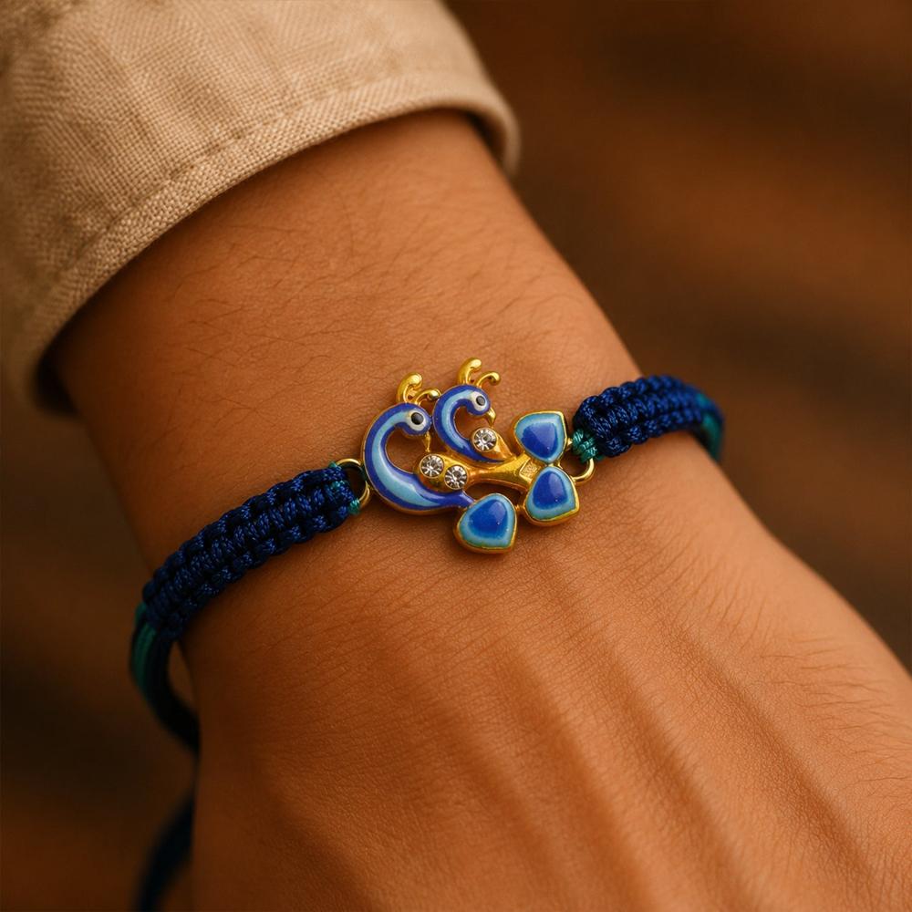 Peacock Rakhi - Elegant, Traditional & Stylish for Brothers