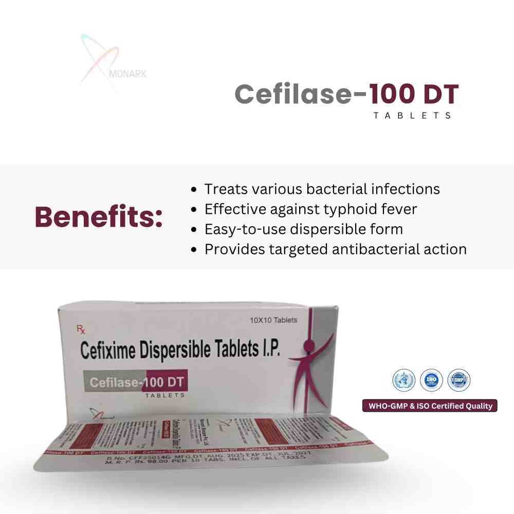 Cefixime Dispersible Tablets Ip 100 Mg - Brand Name: Cefilase-100dt
