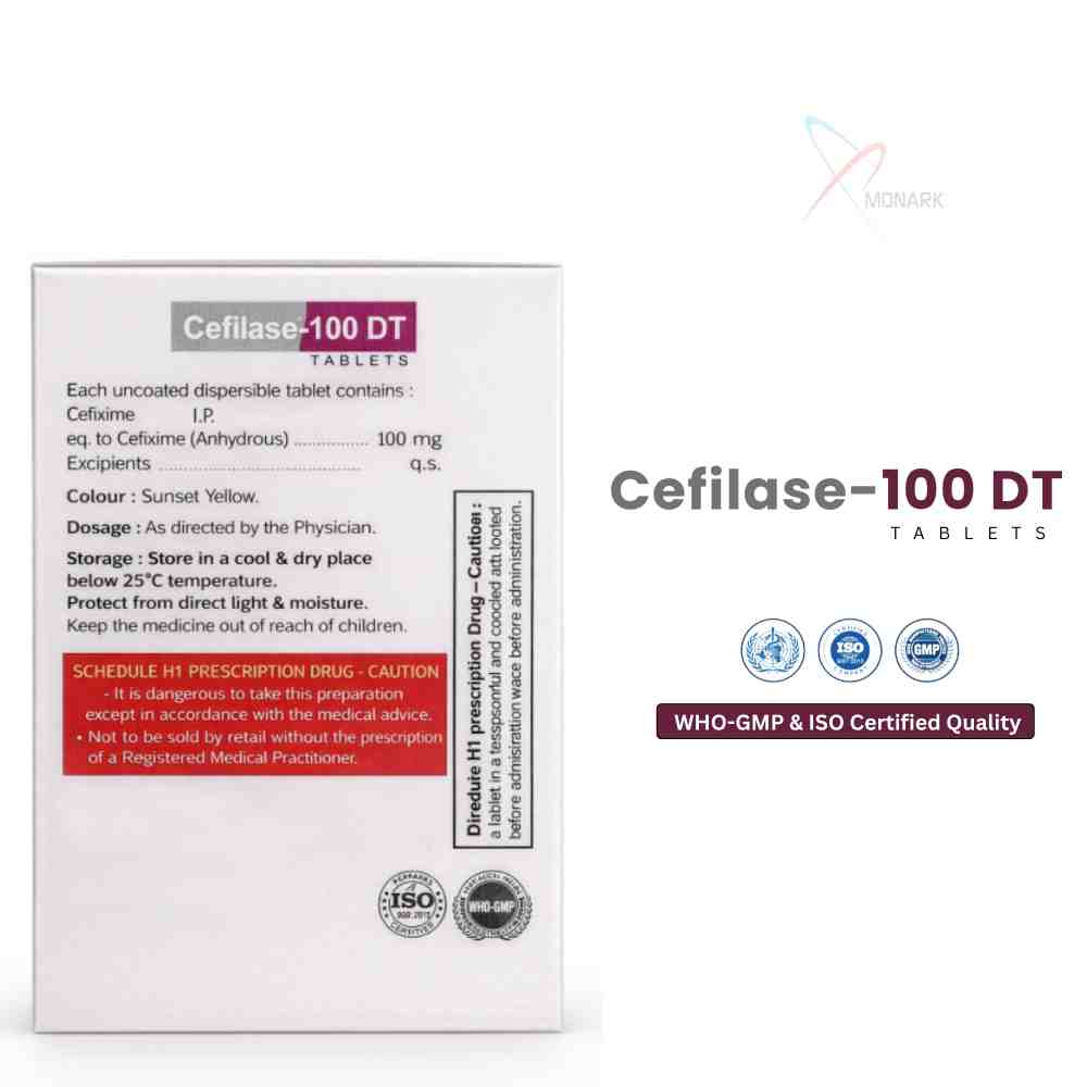Cefixime Dispersible Tablets Ip 100 Mg - Brand Name: Cefilase-100dt