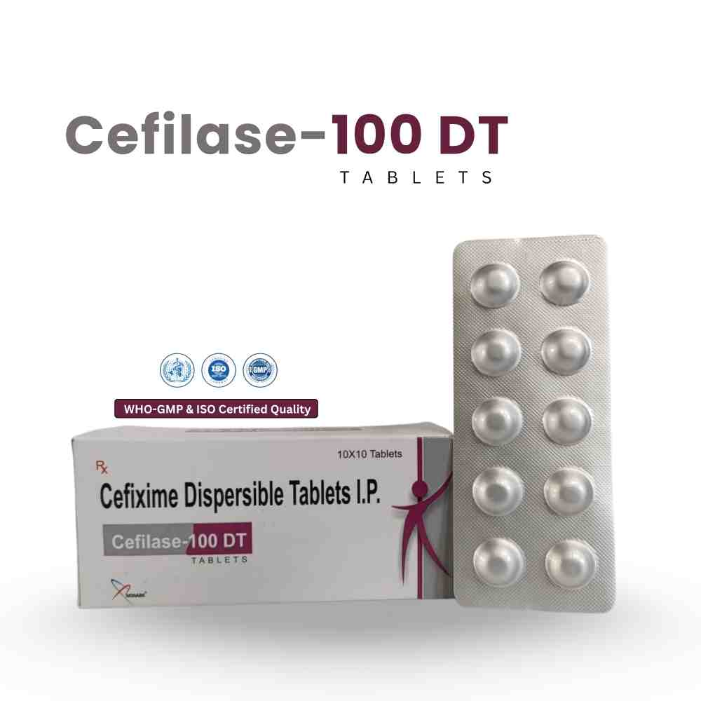 Cefixime Dispersible Tablets Ip 100 Mg - Brand Name: Cefilase-100dt