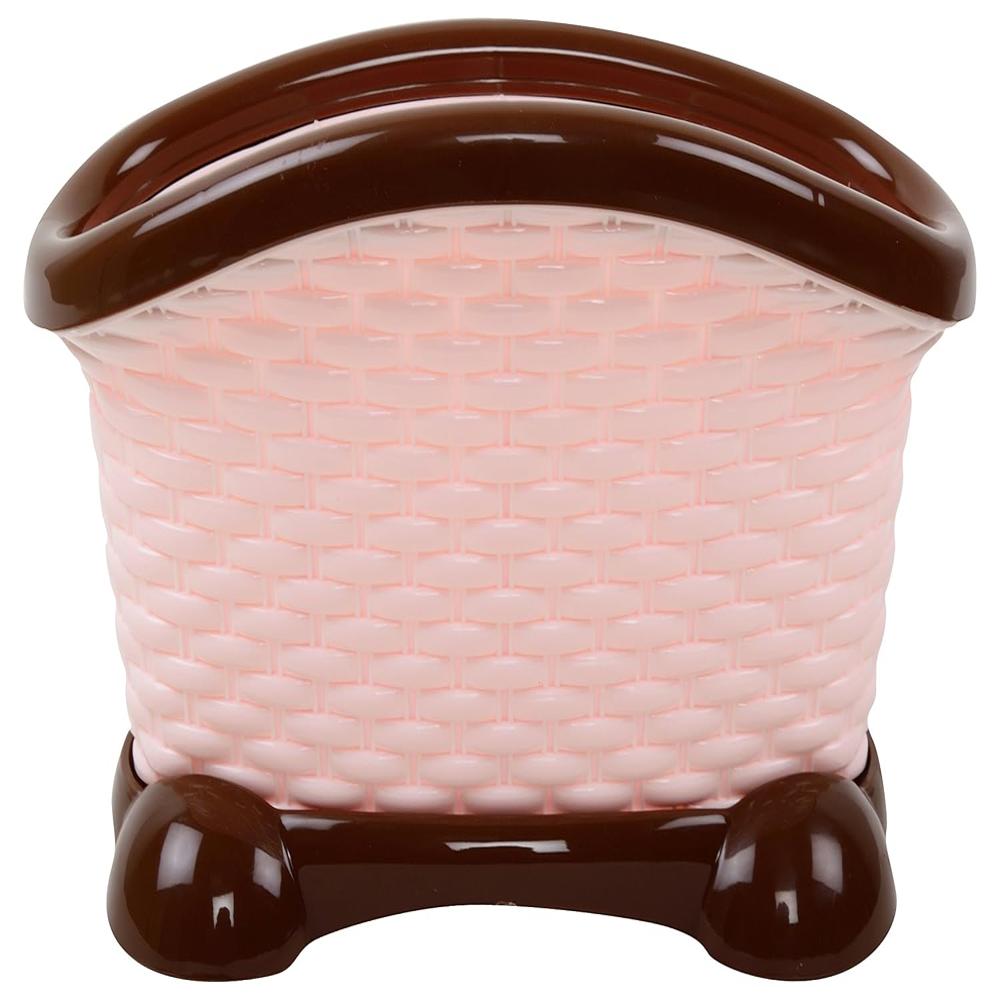 Nayasa Plastic Cutlery Stand, Peach