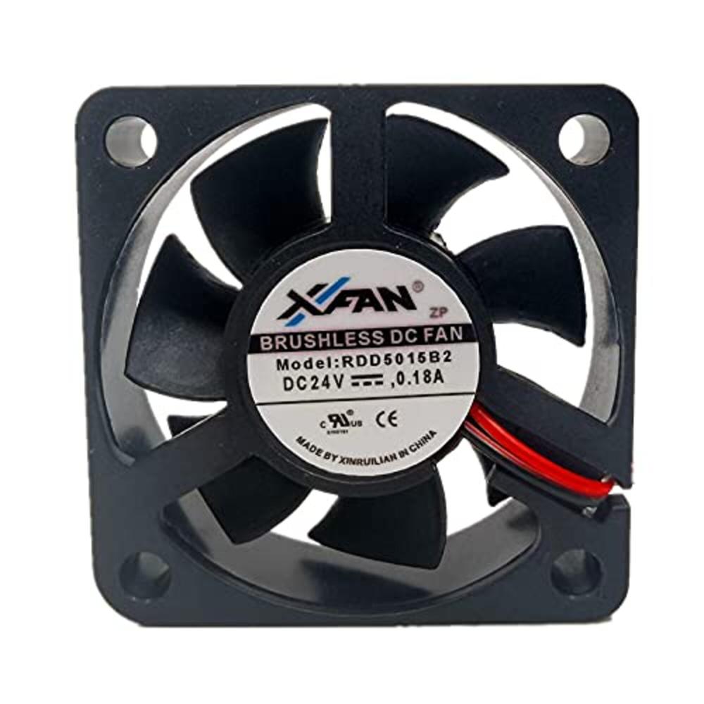 Xinruillian Rdd5015B2 24V Dc 0.18A 5015Mm Ball Bearing Industrial Axial Cooling Fan - Blade Material: Plastic