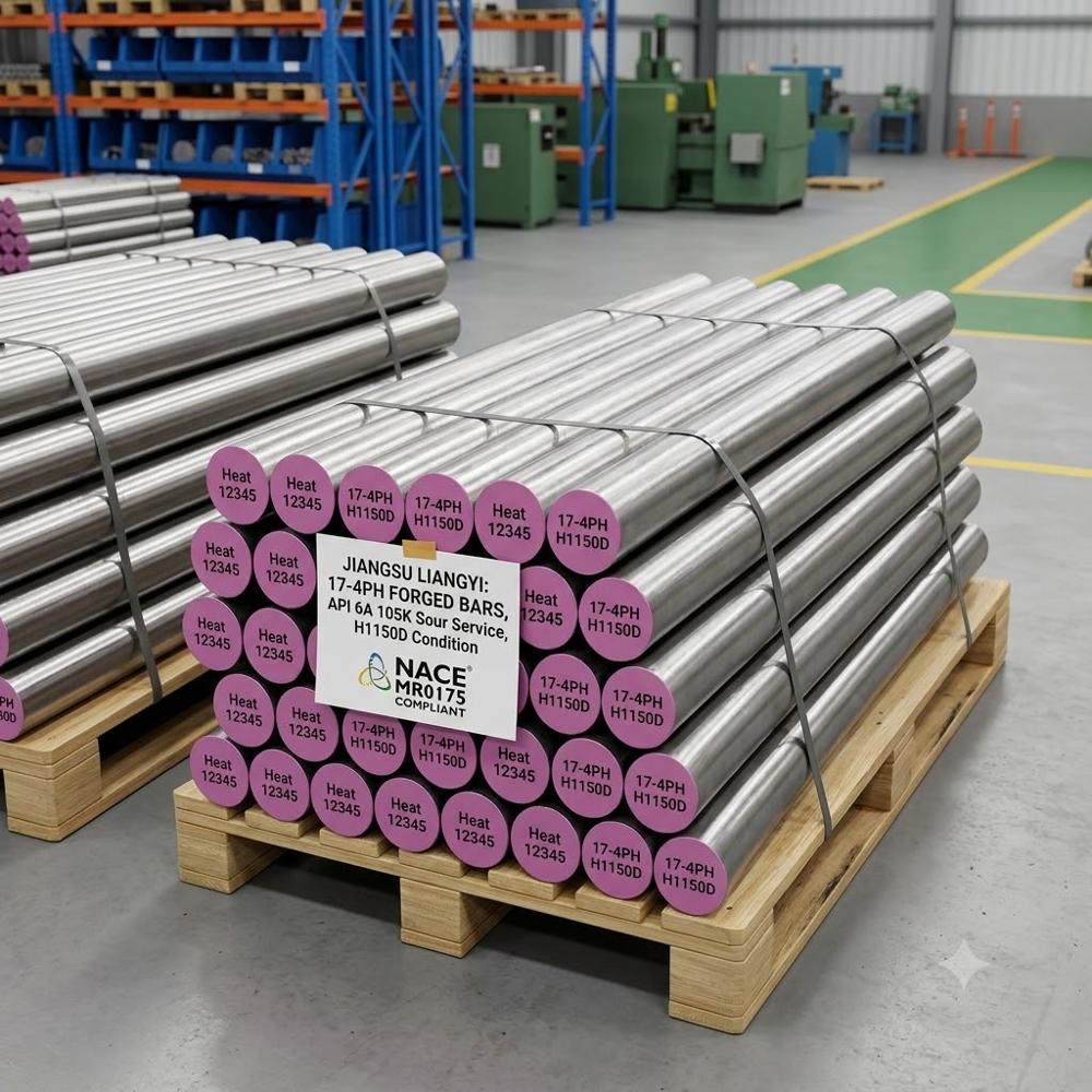 17-4PH UNS S17400  AISI 630  EN 1.4542 X5CrNiCuNb16 4 Forged Bars & Rings for Oil & Gas, Refinery, Power  API 6A 105K Sour Service  Jiangsu Liangyi