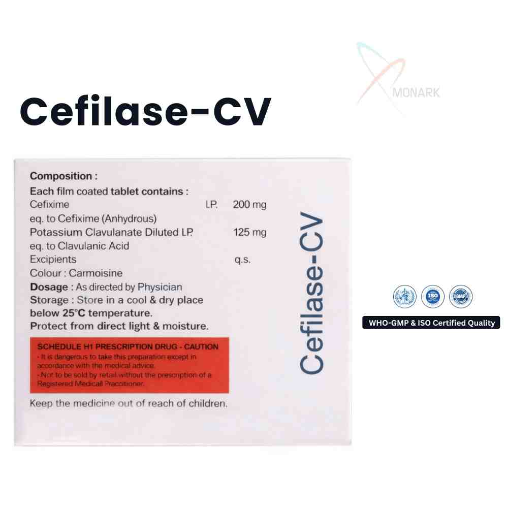 Cefixime And Potassium Clavulanate Tablets - Brand Name: Cefilase-cv