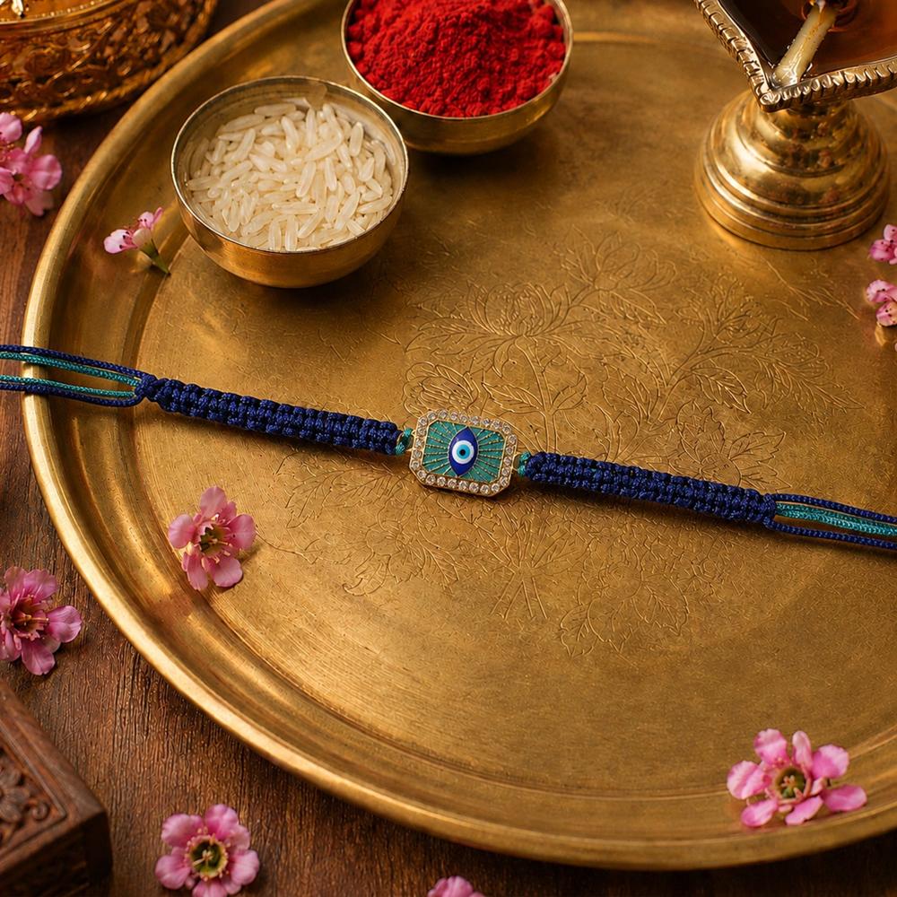 Evil Eye Rakhi - Elegant & Symbolic Brother & Sister Gift