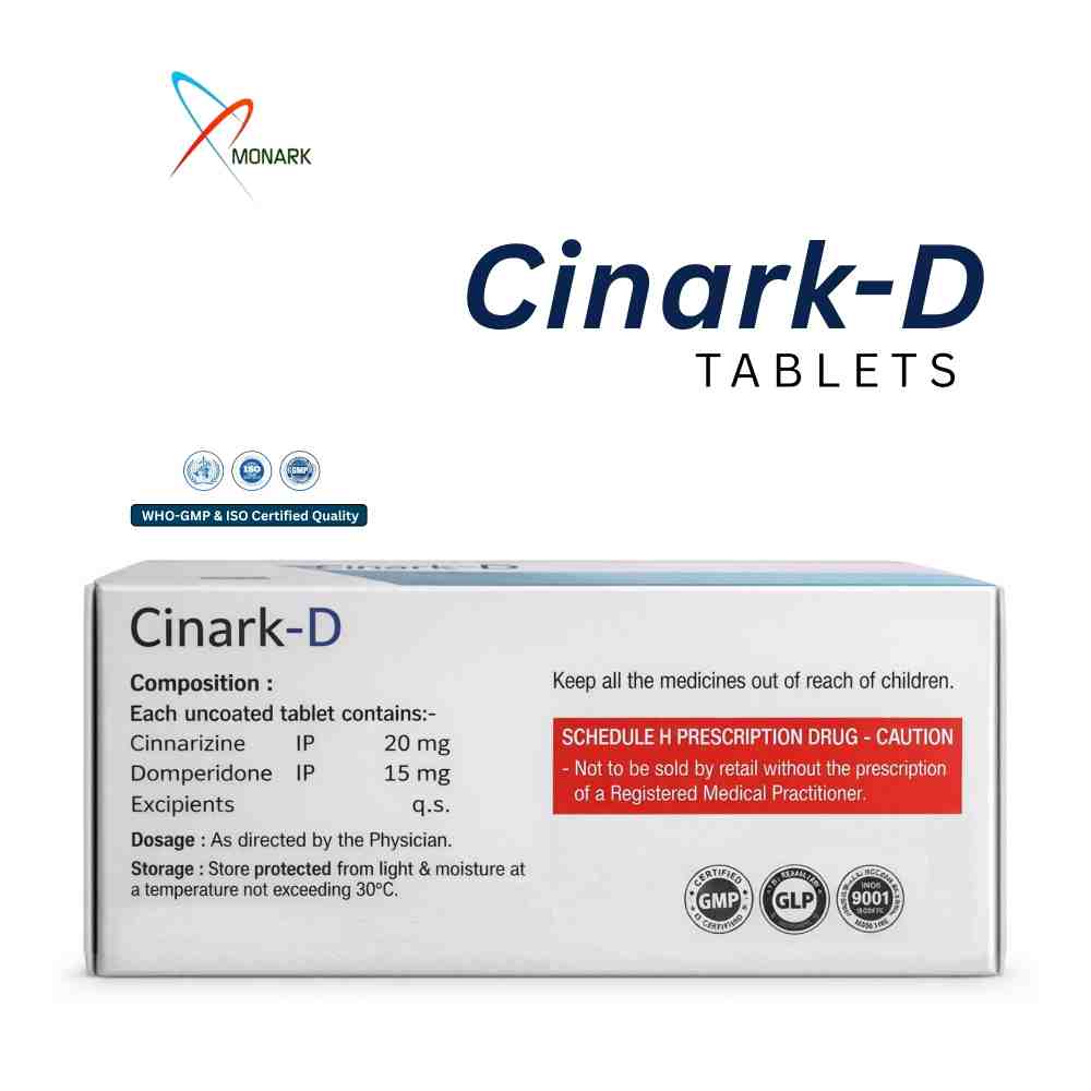 Cinnarizine And Domperidone Tablets - Brand Name: Cinark-d