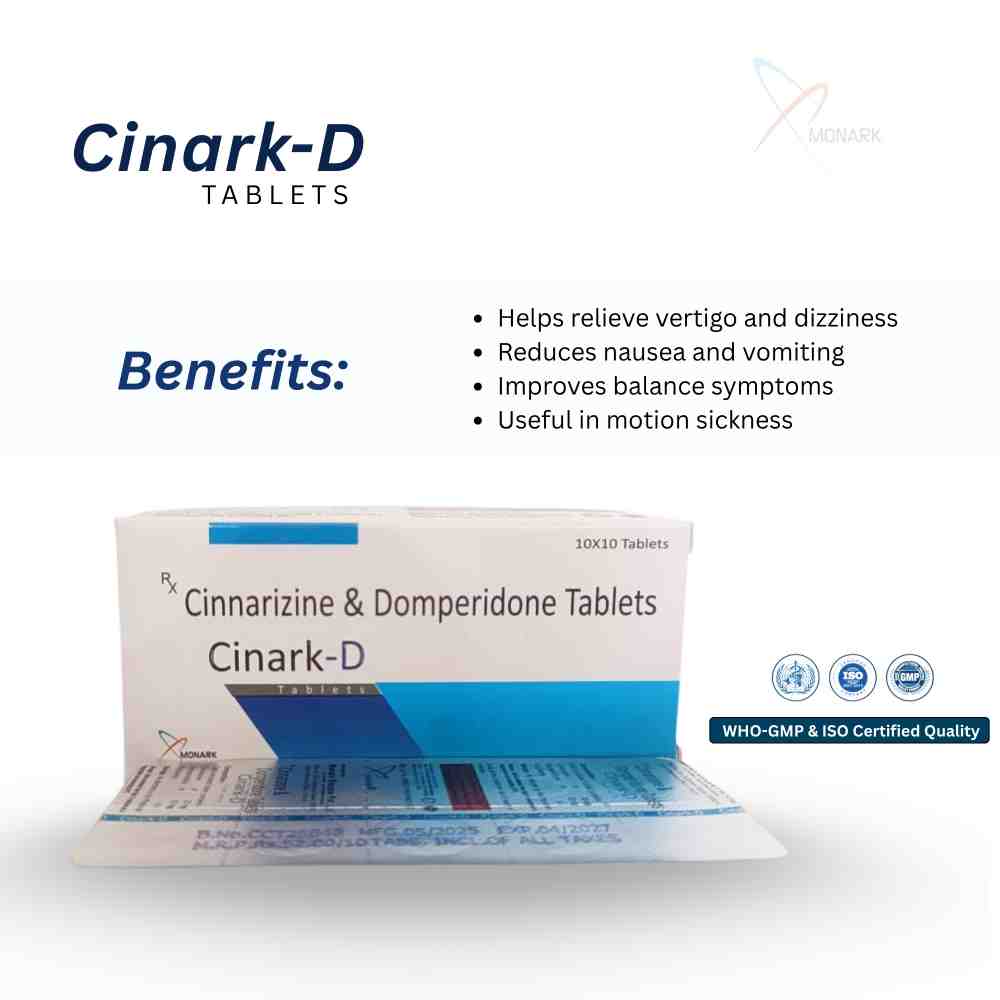 Cinnarizine And Domperidone Tablets - Brand Name: Cinark-d