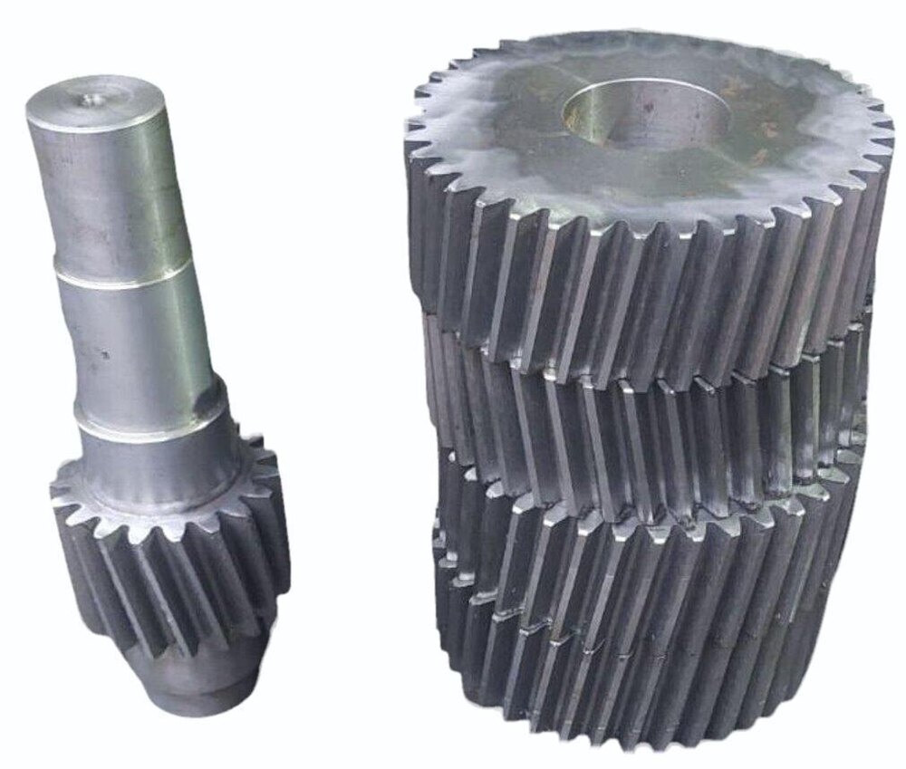 Helical Gears - Alloy Steel, Right Hand Direction, Helical Tooth Profile, Up To 10000 Rpm Input Speed, High Torque Output, Precision Machining | Parallel Shaft Arrangement, Variable Output Speed, Up To 500 Kw Rated Power