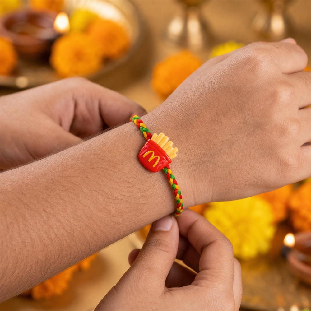 French Fries Charm Rakhi - Modern Style & Comfortable Fit